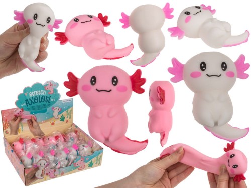 Gniotek Aksolotl z Wypełnieniem z Piasku Kwarcowego Elastyczny Antystresowy 2.jpg