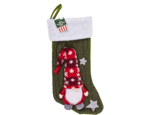 Skarpeta Świąteczna na prezenty do Powieszenia XXL duża z Motywem Skrzata 1.jpg