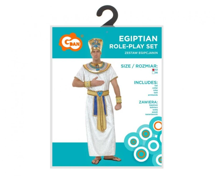 Zestaw dla dorosłych Egipcjanin Przebranie Strój Kostium na imprezę rozm 52