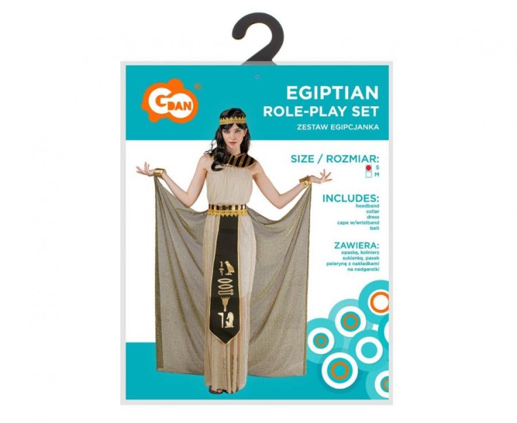 Zestaw dla dorosłych Egipcjanka Przebranie Strój Kostium rozm. S