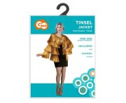 Marynarka dla dorosłych Tinsel, złota , rozm. uniw.