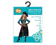 Zestaw dla dorosłych Morska Piratka Przebranie Strój Kostium rozm. M