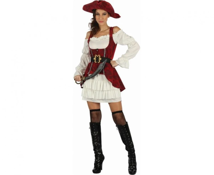Zestaw dla dorosłych Piratka Przebranie Strój Kostium na Imprezę rozm. S