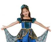 Zestaw dla dzieci Pawia Księżniczka Przebranie Kostium rozm. 120/130 cm