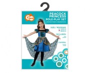 Zestaw dla dzieci Pawia Księżniczka Przebranie Kostium rozm. 120/130 cm