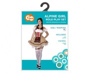 Zestaw dla dorosłych Bawarka Alpejska Przebranie Strój Kostium rozm. S