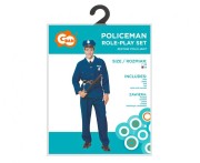 Zestaw dla dorosłych Policjant Przebranie Strój Kostium na Imprezę rozm. 56