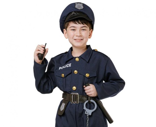 Strój dla dzieci Elegancki Policjant Przebranie Kostium rozm. 110/120 cm