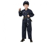 Strój dla dzieci Elegancki Policjant Przebranie Kostium rozm. 120/130 cm