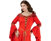 Zestaw dla dorosłych Czerwona Księżniczka Przebranie Strój Kostium rozm. S