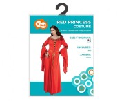 Zestaw dla dorosłych Czerwona Księżniczka Przebranie Strój Kostium rozm. S