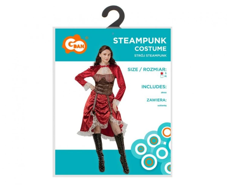 Strój dla dorosłych Steampunk Przebranie Strój Kostium na Imprezę rozm. S
