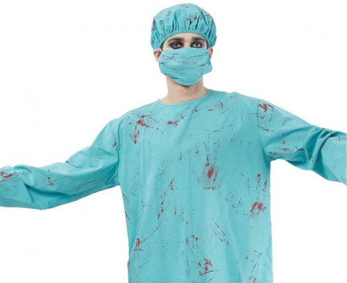 Zestaw dla dorosłych Chirurg Zombie Przebranie Strój Kostium rozm. 56