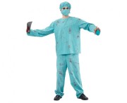 Zestaw dla dorosłych Chirurg Zombie Przebranie Strój Kostium rozm. 52