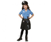 Zestaw dla dzieci Niebieska Policjantka Przebranie Strój Kostium 130/140cm