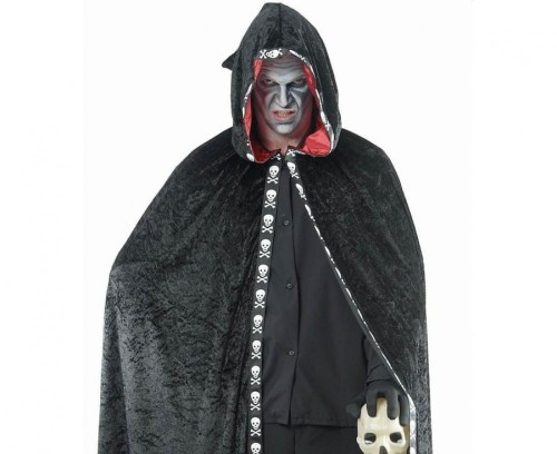 Peleryna z kapturem dla dorosłych czarna Przebranie Strój Kostium rozm. 56