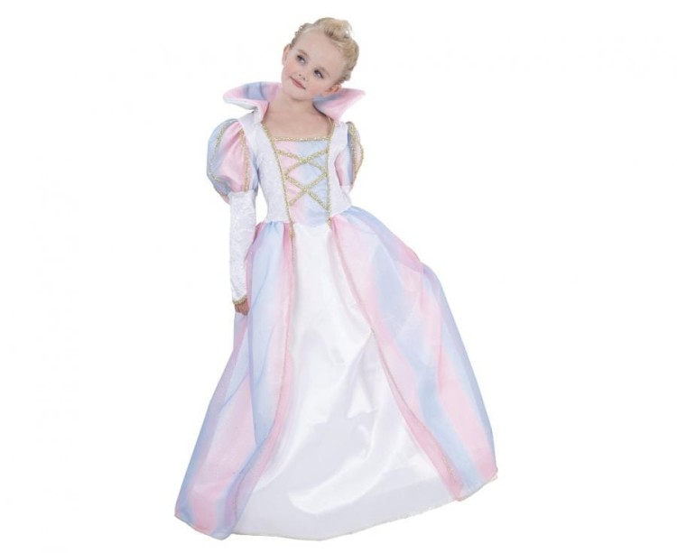 Strój dla dzieci Tęczowa Księżniczka Przebranie Strój Kostium 110/120 cm