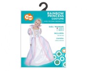 Strój dla dzieci Tęczowa Księżniczka Przebranie Strój Kostium 110/120 cm
