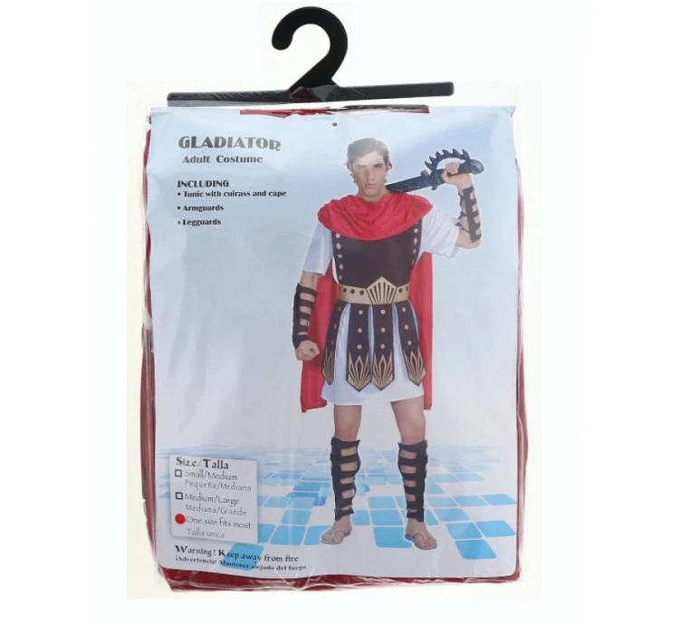 Zestaw dla dorosłych Gladiator Przebranie Strój Kostium na Imprezę rozm. 56
