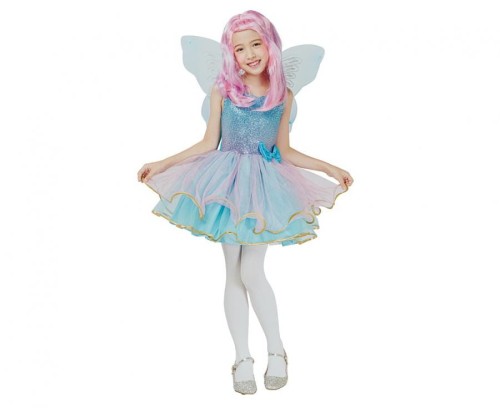 Zestaw dla dzieci Niebieska Wróżka Przebranie Strój Kostium rozm. 120/130 cm