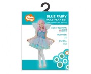 Zestaw dla dzieci Niebieska Wróżka Przebranie Strój Kostium rozm. 120/130 cm