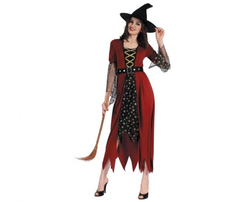 Zestaw dla dorosłych Czerwona Czarownica Przebranie Strój Kostium rozm. S