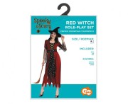 Zestaw dla dorosłych Czerwona Czarownica Przebranie Strój Kostium rozm. S