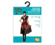 Zestaw dla dorosłych Gotycka Wampirzyca Przebranie Strój Kostium rozm. S