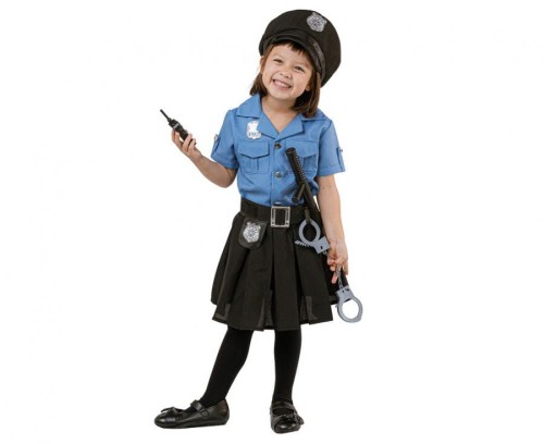 Zestaw dla dzieci Niebieska Policjantka Przebranie Strój Kostium 92/104 cm