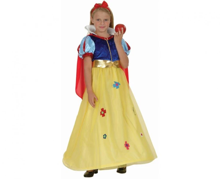 Zestaw dla dzieci Suknia Balowa Królewna Śnieżka Przebranie 130/140 cm