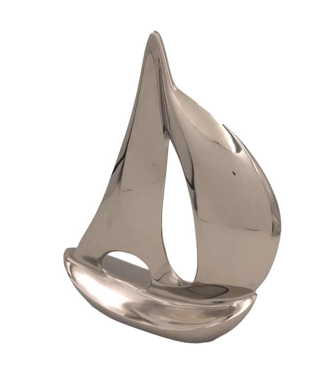 Model Jachtu XL Figurka Metalowa 36 cm Dekoracja w Marynistycznym Stylu  (1).jpg