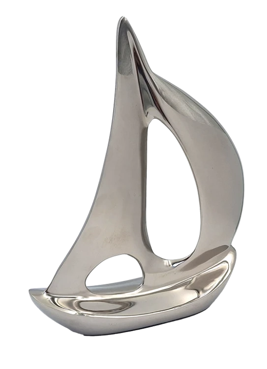 Model Jachtu XL Figurka Metalowa 36 cm Dekoracja w Marynistycznym Stylu  (2).jpg