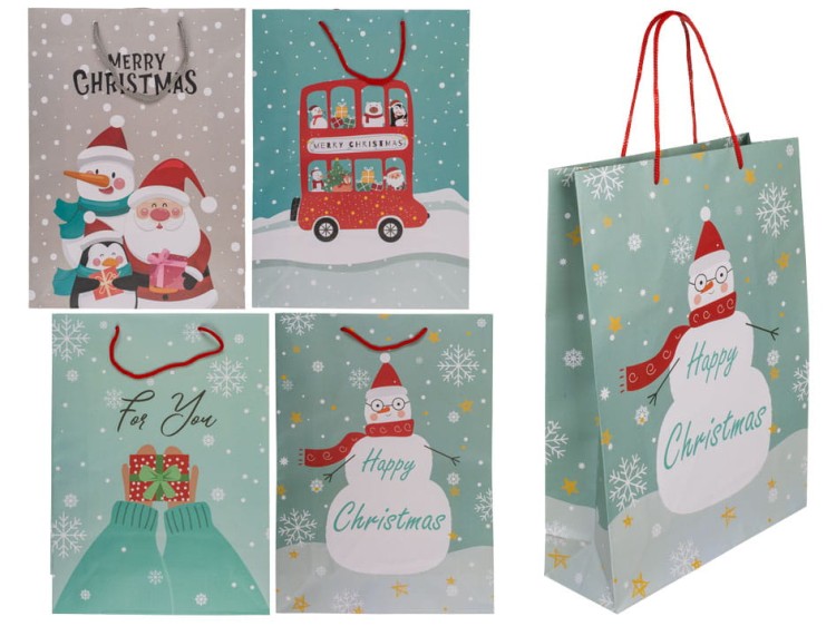 Torba Upominkowa Winter Wonderland na prezenty Świąteczna Boże Narodzenie .jpg