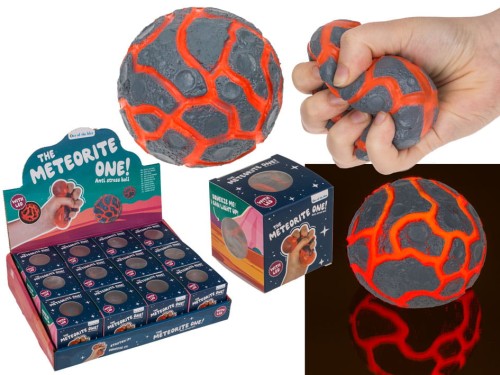 Świecąca Piłka Antystresowa LED – Meteoryt Gniotek do ściskania gniecenia 2.jpg