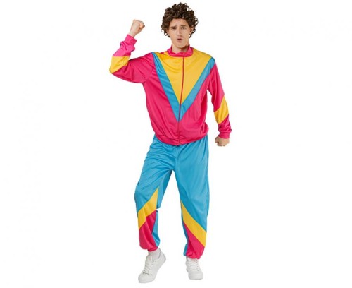 Zestaw dla mężczyzn Disco Lata 80' (bluza, spodnie), rozm. 52