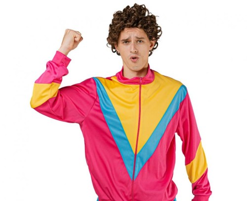 Zestaw dla mężczyzn Disco Lata 80' (bluza, spodnie), rozm. 52