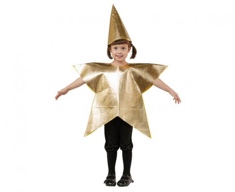 Zestaw dla dzieci Złota Gwiazdka (bluzka, kapelusz), rozm. 92/104 cm