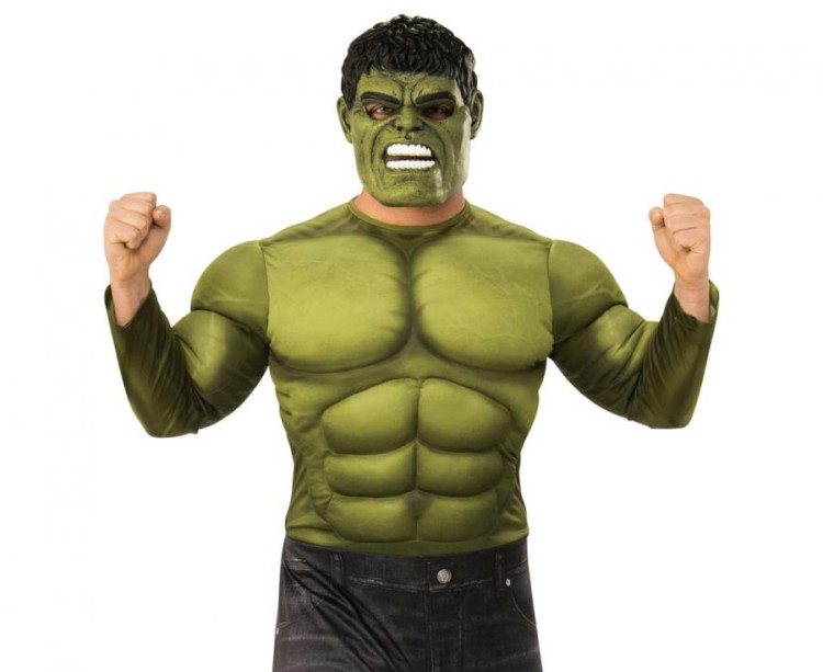 Strój dla dorosłych Hulk kombinezon z maską Przebranie Kostium rozm. XXL