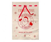 Worek świąteczny z juty Mikołaj rozm. 70x100 cm na prezenty