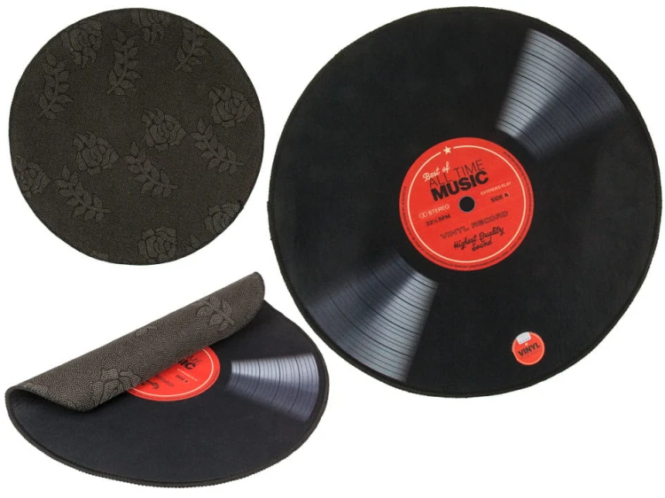 Dywan Dekoracyjny Winylowa Płyta do Gramofonu dywanik Melomana Muzyka .jpg