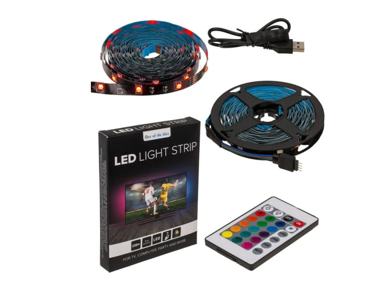 Taśma LED Zmienia Kolory 5 m Niezwykła Gra Świateł pilot 1.jpg