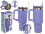 Gigantyczny Kubek Termiczny Duży Wielki XXL z rurką do picia Fioletowy .jpg
