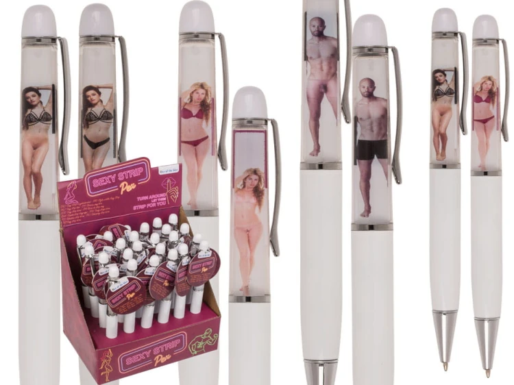Długopis Rozbierany Zabawny Śmieszny Gadżet Striptiz mix wzorów .jpg