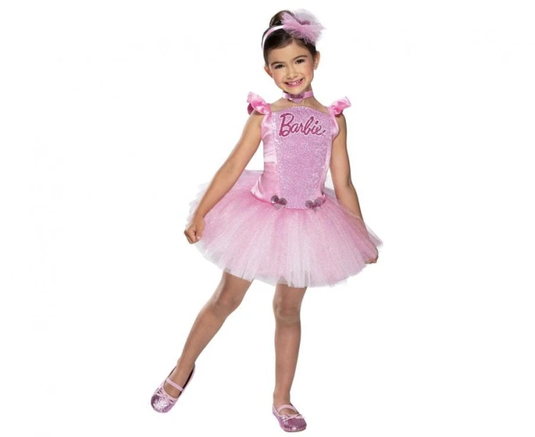 Zestaw dla dziewczynki Baletnica Barbie Przebranie Strój Kostium rozm. L