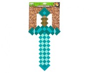 Miecz plastikowy Minecraft licencja Turkusowy 51cm