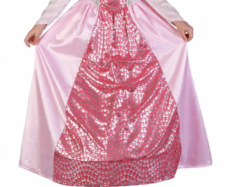 Zestaw dla dzieci Różowa Królowa Przebranie Strój Kostium rozm. 120/130 cm