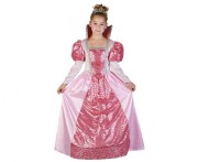 Zestaw dla dzieci Różowa Królowa Przebranie Strój Kostium rozm. 120/130 cm