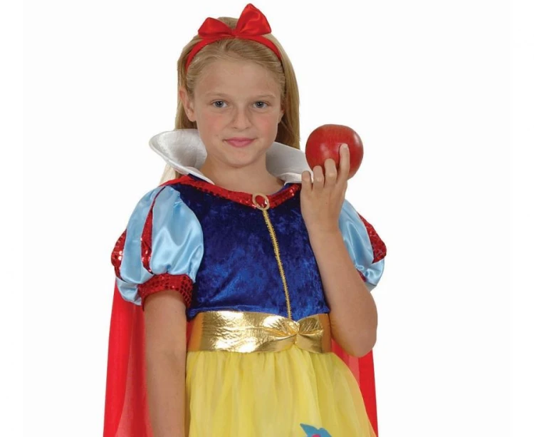 Zestaw dla dzieci Suknia Balowa Królewna Śnieżka Strój rozm.120/130 cm