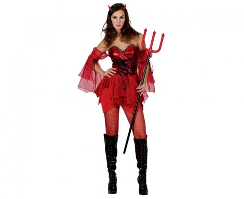 Zestaw dla dorosłych Grzeszna Diablica Przebranie Strój Kostium rozm. S