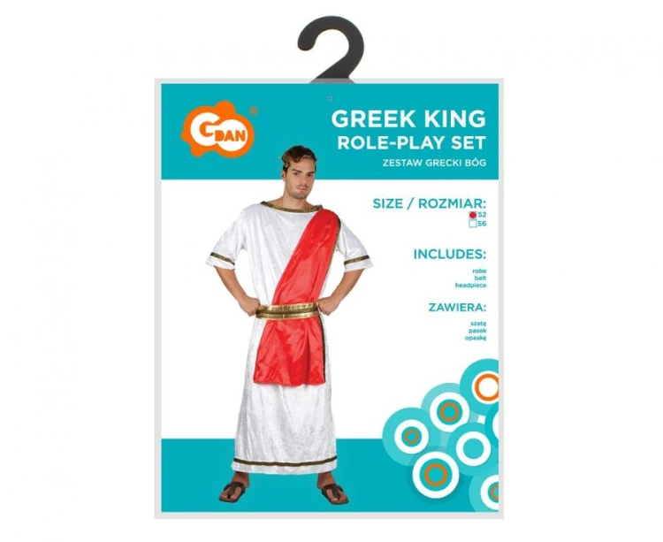 Zestaw dla dorosłych Grecki Bóg Przebranie Strój Kostium rozm. 52